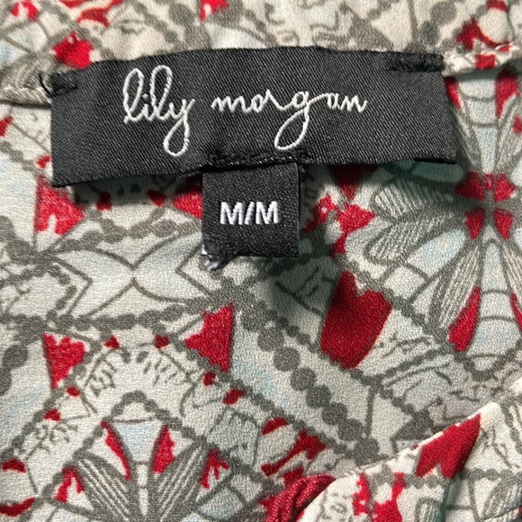 Red, grey and cream top - Picture 6 of 8